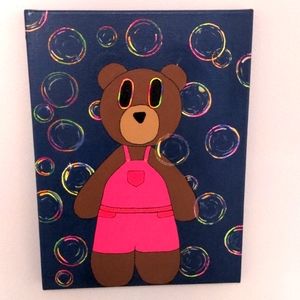Teddy bear painting